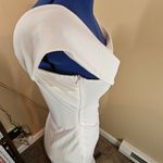 L'Vow White Off The Shoulder Midi Bodycon Cocktail Dress Size L Photo 6