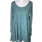 Altar'd State Women's Teal Lace Dress Tunic Long sleeve size small Photo 0