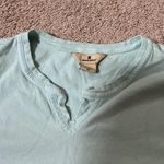 Woolrich  Womens Light Blue Henly V Neck Short Sleeve T Shirt Size M Photo 2