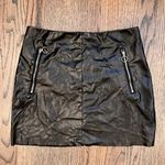 SheIn Black Leather Skirt Photo 1