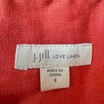 J.Jill ‎ Love Linen Sleeveless Button Down Coral Pink Top - Size S Photo 1
