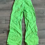 ZARA  the boogie pant neon green jeans Photo 4