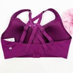 Lululemon  Energy Zip-Front Bra High-Support Sports Bra Strappy Chilled Grape Photo 4
