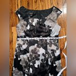 🦋 AGB Dress Classy & Sexy Floral Black Size 8 Photo 10