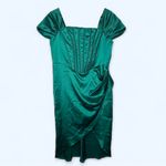 Green Satin Corset Mini Dress NWOT Size XL Photo 1