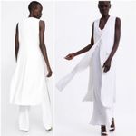 ZARA Off-White Sleeveless Blazer Size Small Photo 9