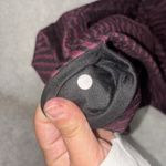 Lululemon Wunder Under Crop III Horizon Red Grape Maroon Black Sz 6 EUC Photo 2