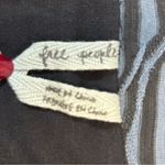 Free People Blue and Black Striped Geometric Mini Pencil Skirt Size S Photo 2