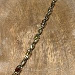 Macy's NWT Multi Genuine Gemstone & Diamond 18KT Gold Over Sterling Silver Bracelet Photo 8