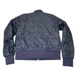 Lululemon ‎ Black Quilted Bomber Jacket Lightweight Athletic Womens Size 6 Photo 2
