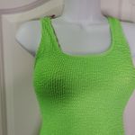 NWOT Swimsuit Textured One Piece Green Size M Photo 1