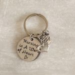 Boutique Nurse Metal Charm Keychain Photo 0