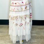 NWT Aratta Silent Journey White Embroidered Flower Chiffon Maxi Dress XS A Photo 5