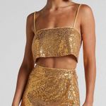 Showpo Elswyth Gold Sequin Set Photo 0