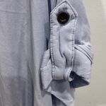 Blue Short Sleeve Boxy Blouse with Peter Pan Collar Size 1X Photo 4