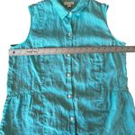 J.Jill Love 100% Linen Sleeveless Button Photo 3