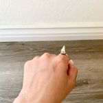 Missguided Gold Rhinestone Pointy Ring 6/6.5 Photo 4