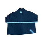 Calvin Klein Womens black cropped long sleeve open cardigan sz L Photo 3