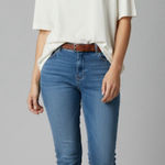 Tandem Made in Italy 100% Cotton Short Sleeve Women's Ivory T Shirt EUC‎ Sz L Size L Photo 0