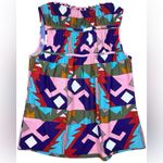 CROSBY by Mollie Burch  Colorful Geometric Print Tank Top Blouse Womens Small Photo 4