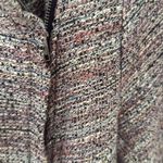 Cupcakes & Cashmere colorful, fringe Blazer Tailored Suit Jacket size large Blue Photo 2