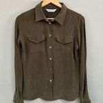 Max Mara Candia Washed Silk Brown Button Up Pocket Blouse Top. Sold out in store Photo 0