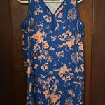 NWT J. Jill Fit Scoop Neck Racer Back Dress Size L Blue Size L Photo 2
