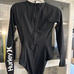  Medium HURLEY SwimSuit One Piece Long Sleeve Back Zip Black Photo 6