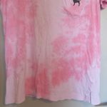 PINK - Victoria's Secret  tie dye short sleeve t-shirt with pocket in pink and black size XS. Photo 2