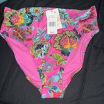 Jessica Simpson Jessica Simpsom High Waisted tie-front-swim- paisley floral print Large Photo 3