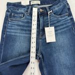 BKE Parker Universal Fit High Rise Cropped Straight Leg Dark Wash Jeans 27x28 Blue Size 27 Photo 4