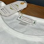 Love Riche Love-riche women’s size medium white pullover short sleeve tie front top new NWT Photo 2