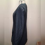 Apt. 9  Women's SZ-S Black Dressy Jacket Faux Boiled Wool Quilted Sleeves Photo 2