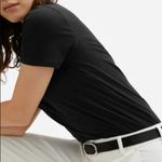 Everlane NEW The Supima Cotton Crew Tee T-shirt in Black Photo 1