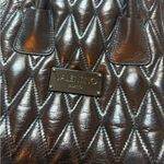 Valentino | Metallic Quilted Tote Satchel Handbag Black Photo 1