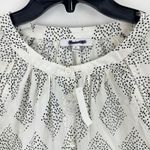 Madewell Shirred Balloon Sleeve Top Blouse Geometric Print Lighthouse XL NWT Photo 8