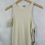 AGOLDE Anthropologie Val Asymmetric Cream Tee Size M NWT Photo 9