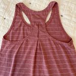 Lululemon  Love Tank Pleated Short Serve Stripe Heathered So Merlot White Size 4 Photo 8