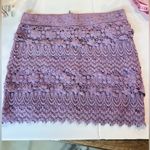 American Eagle  Purple Crochet Mini Skirt Size 0 Photo 2