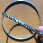 Silver Bangle Bracelets Set of 2 Photo 1