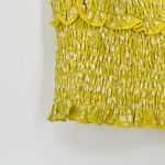 Lush Clothing Lush Womens Yellow Smocked Off Shoulder‎ Spring Demure Summer Top Medium Photo 7