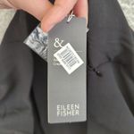 Eileen Fisher  Black 100% Silk Pleated Straight Skirt Crepe Large Maxi Long Large Photo 6