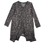 LOGO By Lori Goldstein Logo Lori Goldstein Sweater Black Tan Leopard Knit Hacci Casual Flowy Large Photo 0