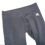 Adidas capri black legging work out yoga pants Womens Small Wide waist band logo Photo 5