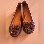 Forever 21 Women's Floral Brown Flats BCBGMASAZRIA SHOES 5.5 Photo 5