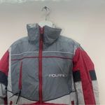 POLARIS Vintage 90s Ski Jacket Zip Up Winter Coat red Grey size Medium Photo 1