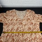 Noisy May  Animal Print Button Up Tiered Shift Dress Women's Size Large Photo 9