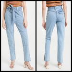 Rag and Bone ππ Mia Yoke High Waisted Belted Paneled Jeans ~ Clean Lou 31 NWT Photo 6