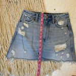 Abercrombie & Fitch  Zoe Natural Rise Vintage A-Line Skirt Denim Mini Y2K Size 0 Photo 9