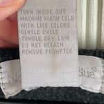 Vintage 90s Y2K Northwest Blue Wool Blend Nordic Embroidered Cardigan Size Large Black Photo 6